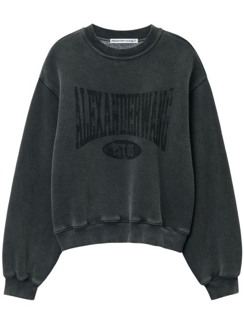 Sweatshirt with logo print ALEXANDER WANG | 4CC2251539020A